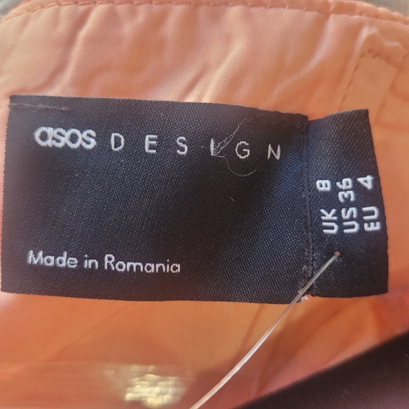 Asos Design floral bustier top with puff sleeves Size 4 NWT - Picture 13 of 13